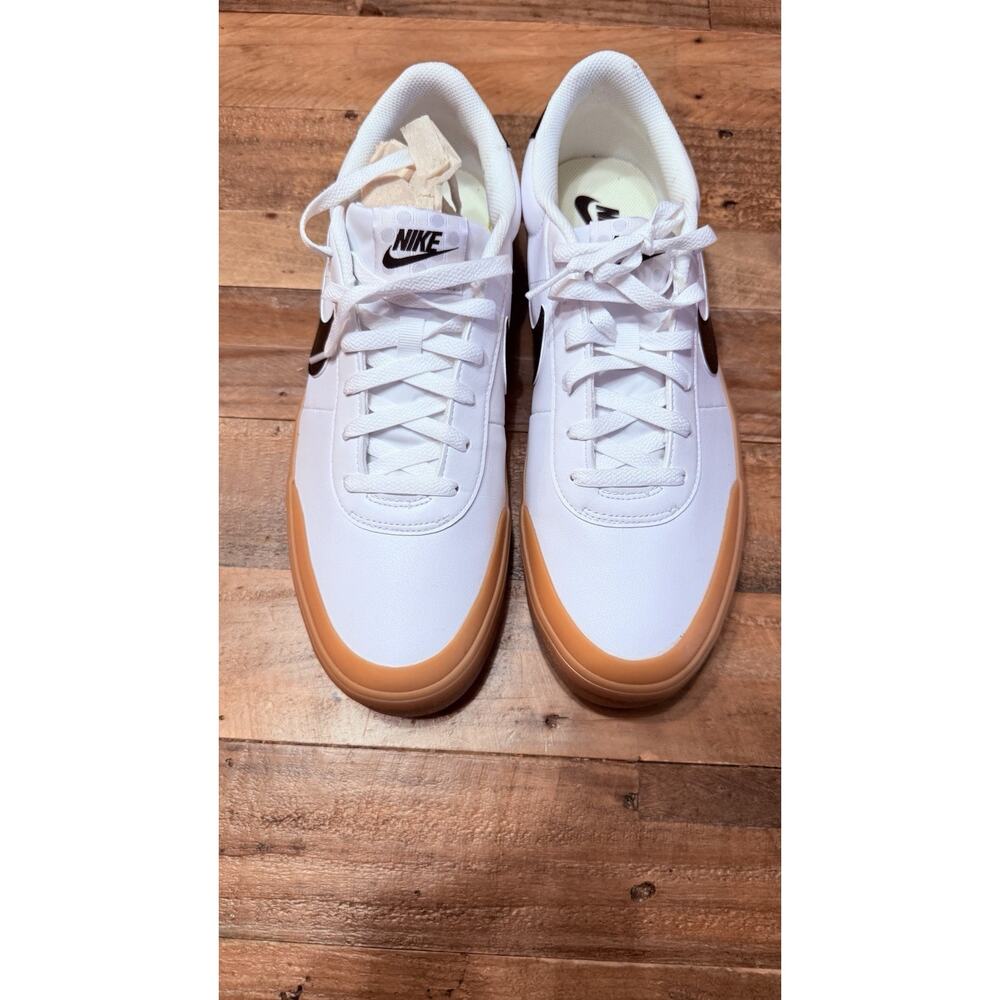 Size 11 - Nike Court Shot White/Gum Light Brown/Black
